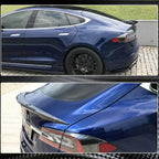 Model S Spoiler R-Style - Real Molded Carbon Fiber