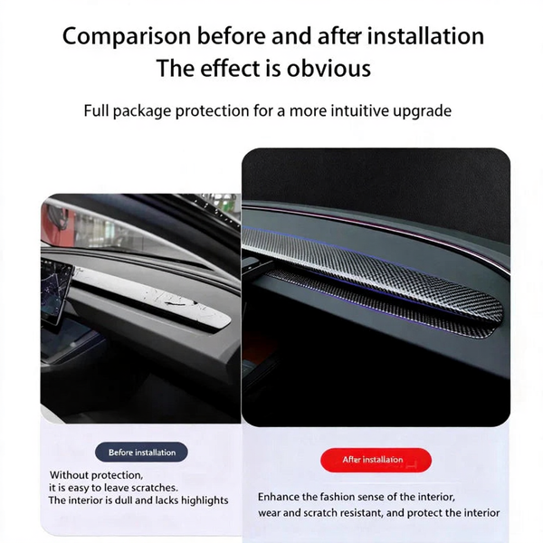 Trim Strips for Dashboard Door & Center Console Tesla Model Y Juniper 2025+