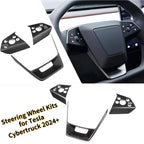 Carbon Steering Wheel Cover Kits for Tesla Cybertruck 2024+