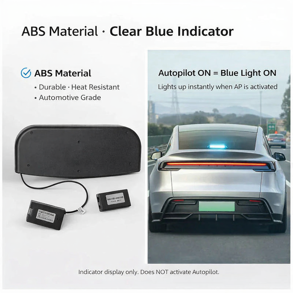 Rear Autopilot AP Blue LED Status Light for Tesla Model Y（2020-2025+）