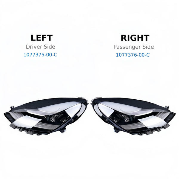 OEM Front Headlight Assembly For Tesla Model 3  Replacement（1077371-00-C 1077372-00-C ）