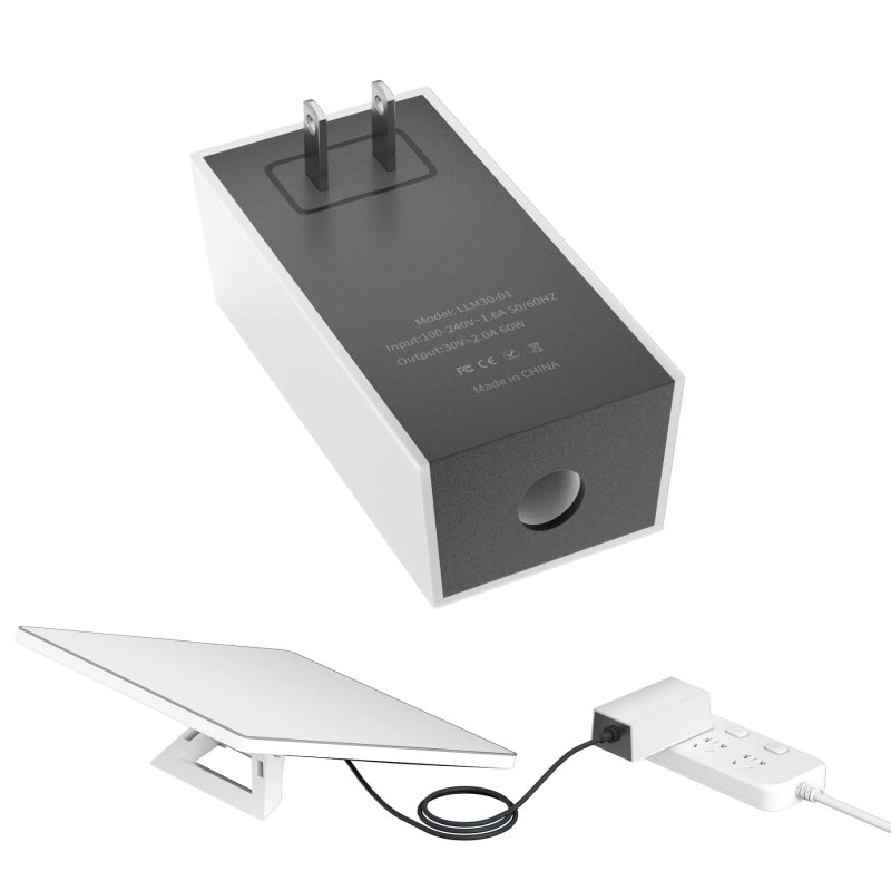 60W AC to DC Power Adapter for Starlink Mini (US/EU/UK Plug, No Cable)