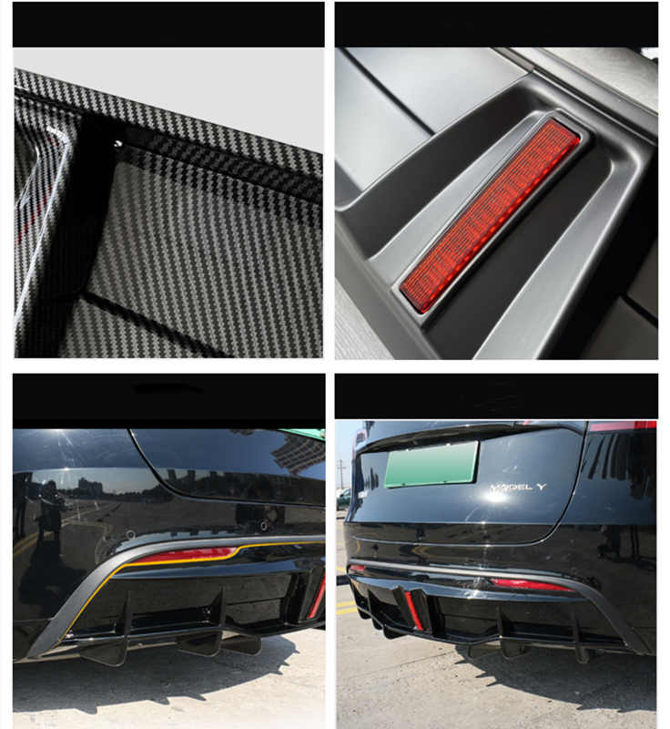 Rear Diffuser for Tesla Model 3/Y with LED Lights （2020-2024）