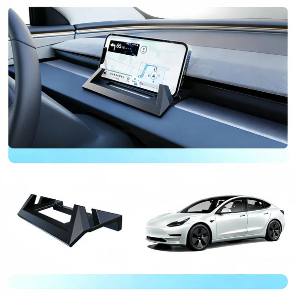 Custom Fit Tesla Phone Holder Dashboard Mount for Model 3 Highland / Model Y Juniper