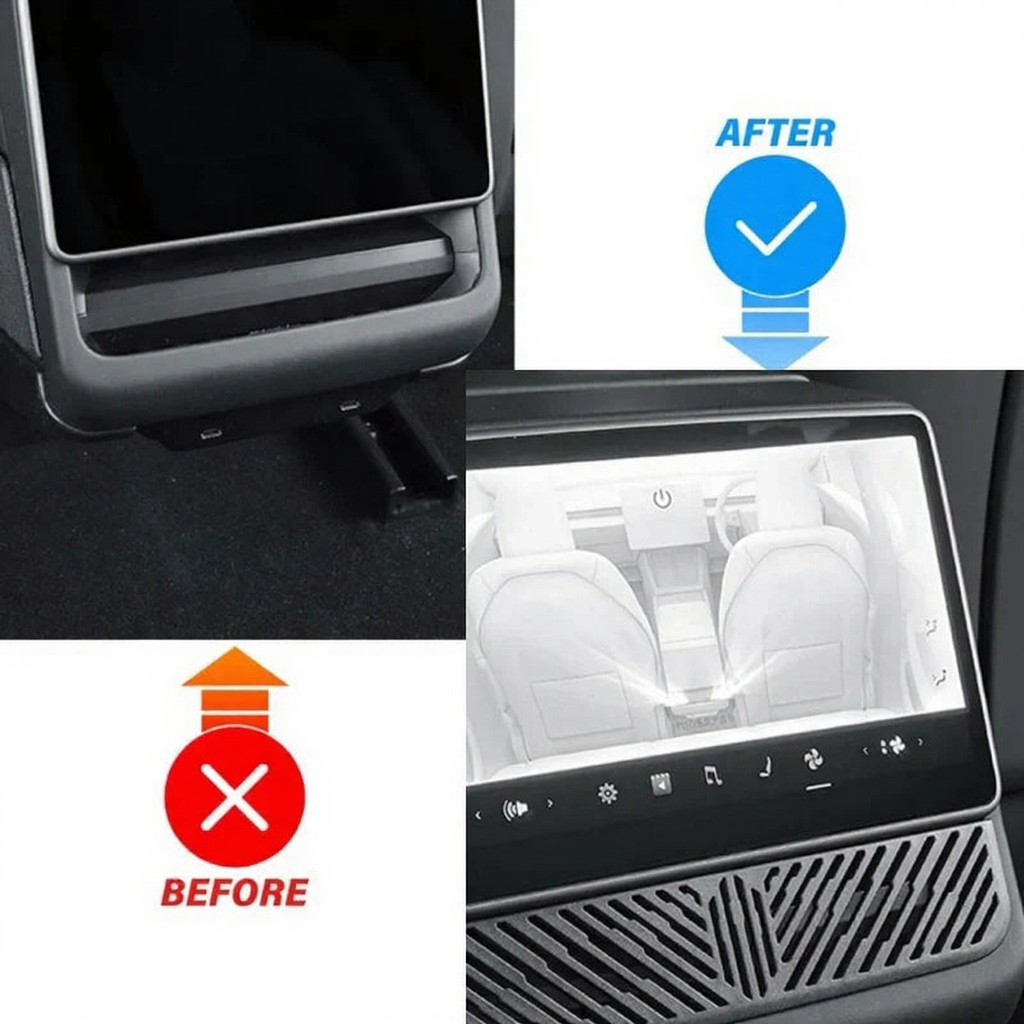 Air Vent Grille Cover Under Rear Center Console Screen for Tesla Model Y Juniper