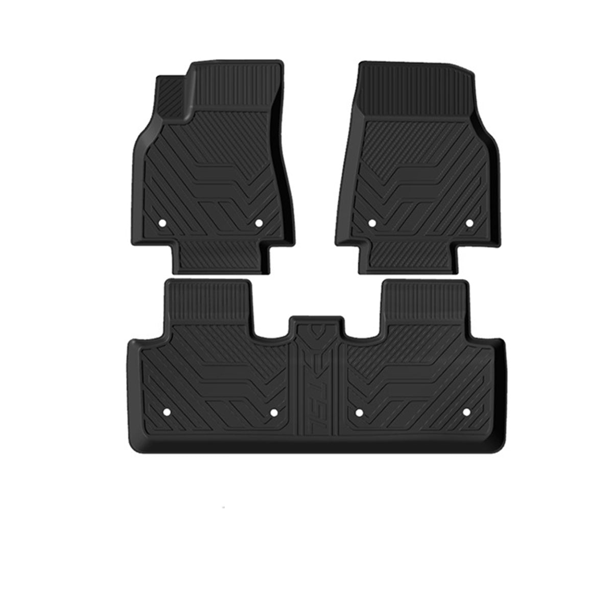 9Pcs All Weather Tesla Model Y Floor Mats TPE - Left rudder