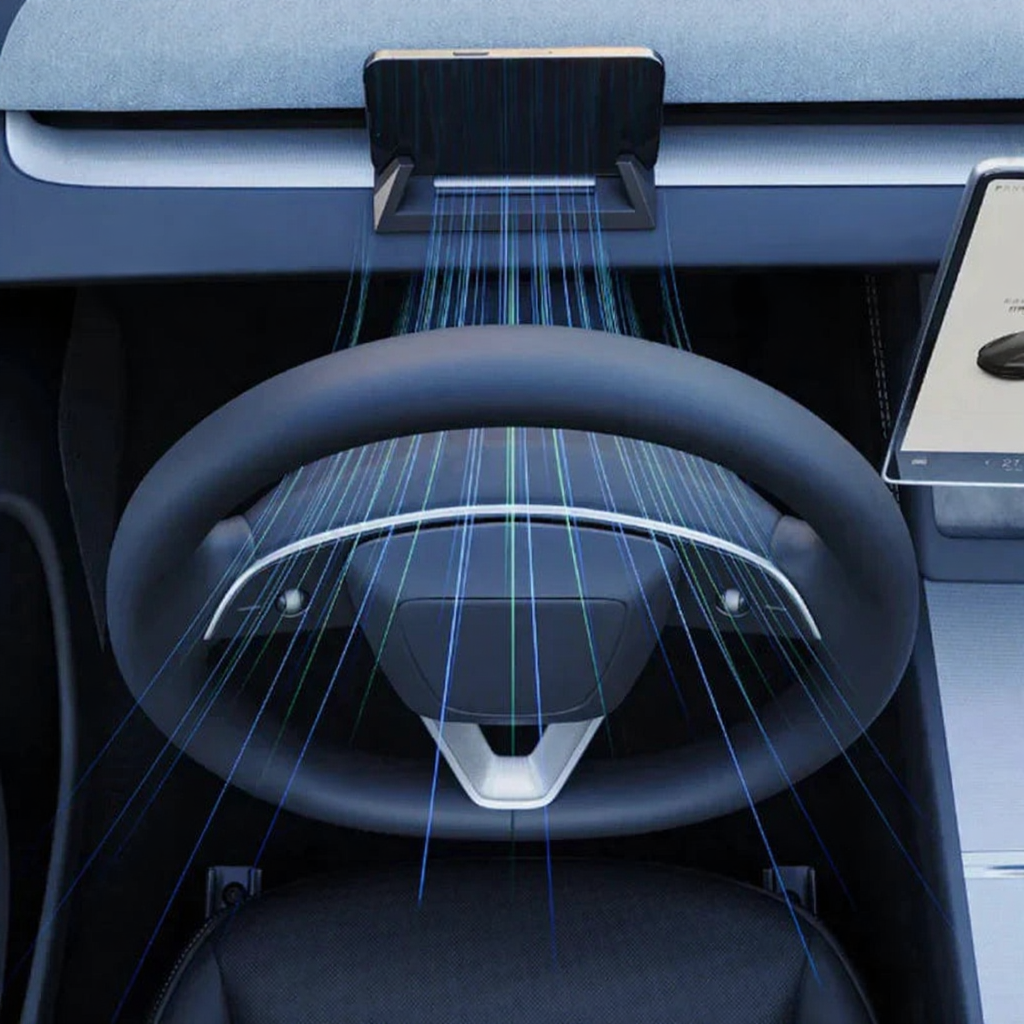 Custom Fit Tesla Phone Holder Dashboard Mount for Model 3 Highland / Model Y Juniper