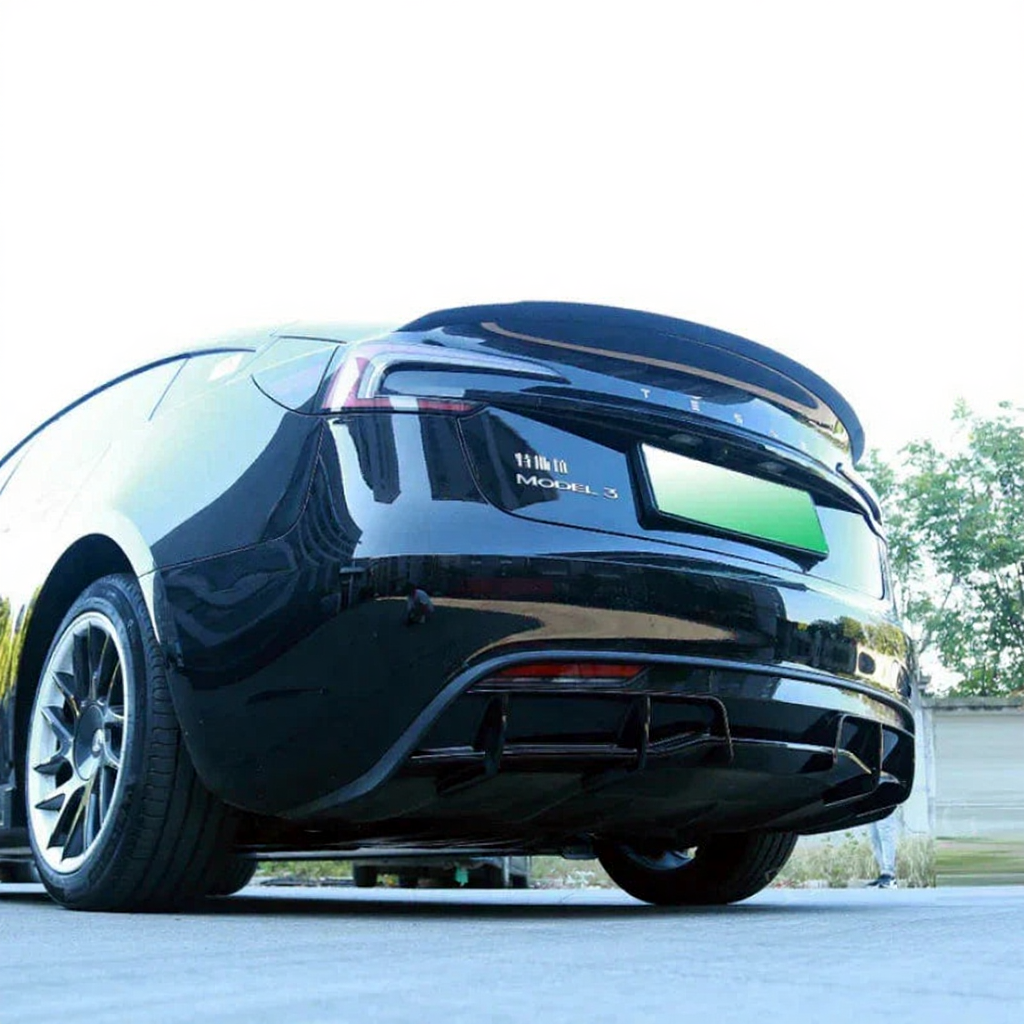 2024+ Tesla Model 3 Highland Rear Bumper Lip Diffuser ABS Body Kit