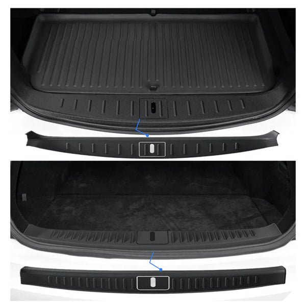 TPE Rear Trunk Door Sill Protector for Tesla Model X / S 2023-2025