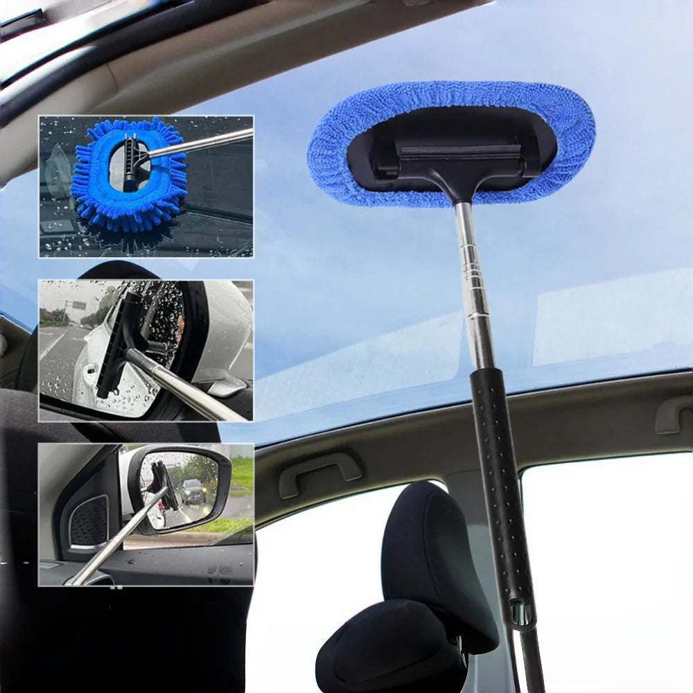 Tesla 3-in-1 Cleaning Kit - Car Windshield Squeegee Microfiber Dust Brush Main image