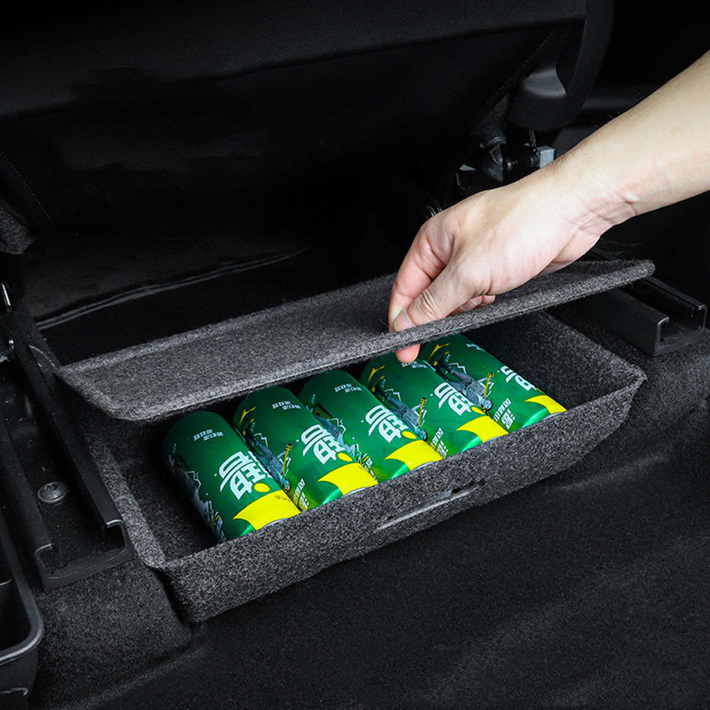 Cofre Portaobjetos Bajo El Asiento Del Tesla Model Y