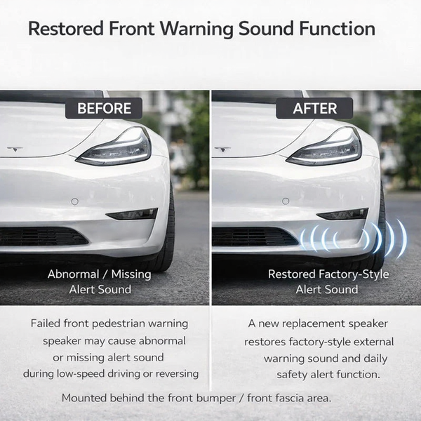 New OEM-Style Replacement Pedestrian Warning Speaker for Tesla Model 3/Y (1671113-00-B)