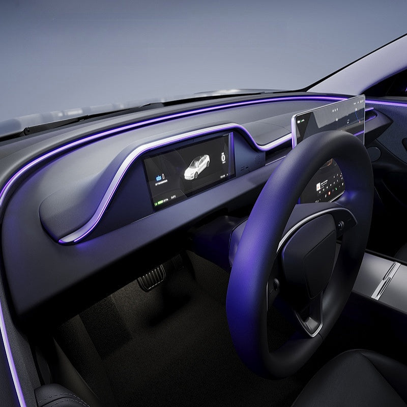 8.9-inch one-piece instrument screen with ambient lighting for the Tesla Model 3 Highland/Model Y Juniper