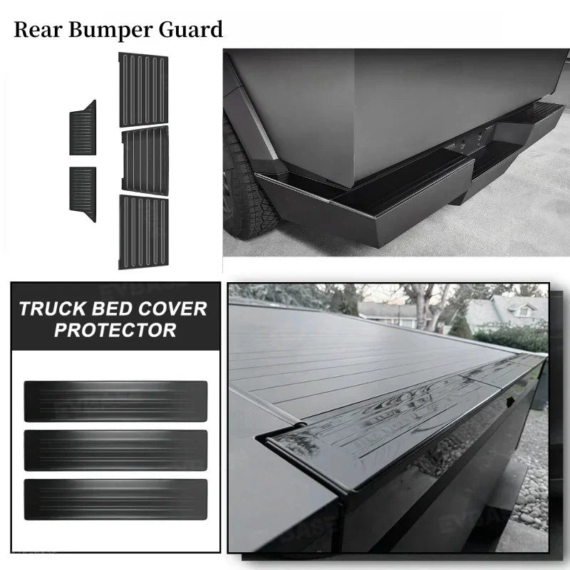 Rear Bumper Guard Tailgate Protector for Tesla Cybertruck 2024+ Top Cover
