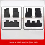 3D All Weather Tesla Model Y Floor Mats