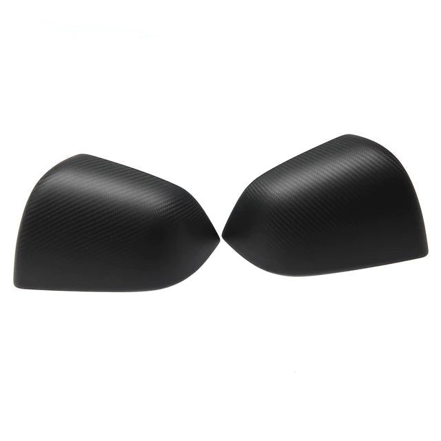 Tesla Model Y Carbon Fiber Mirror Caps -Real Molded Carbon Fiber（2019-2024）