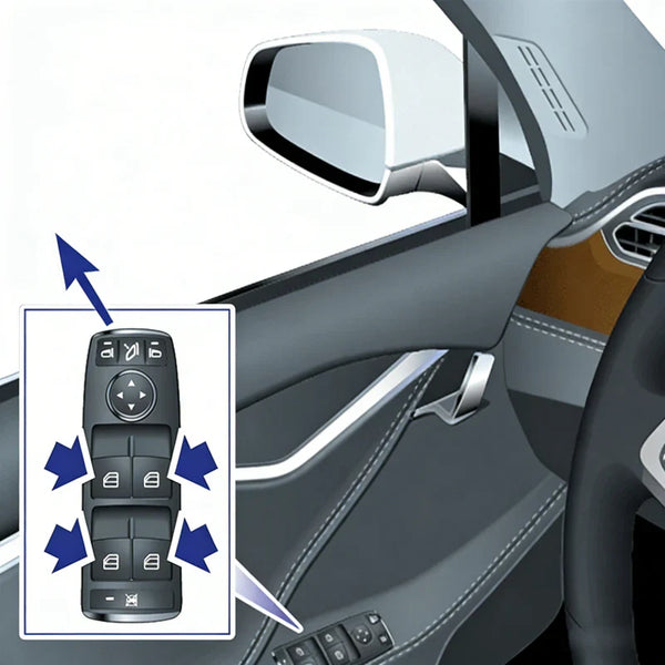 Front Left Master Tesla Window Switch for Model S/X (1028641-00-A 1003589-00-B)