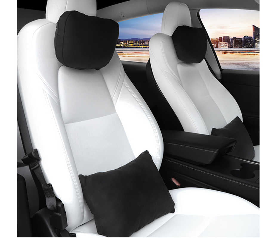 Velvet headrest for Tesla Model S/3/X/Y (2pcs) Main image