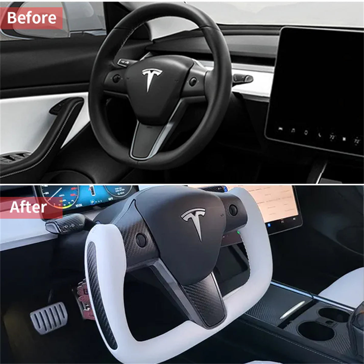 Yoke Steering Wheel for Tesla Model 3 / Y (2017-2024)