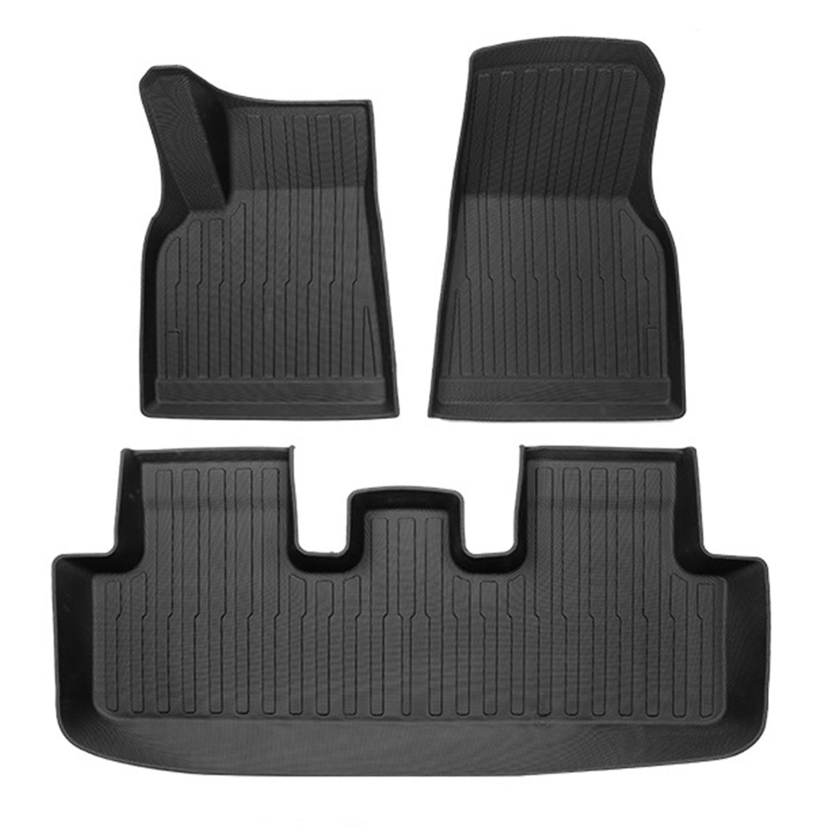 Lychee Pattern TPE Foot Mats for Tesla Model Y - Left rudder Main image
