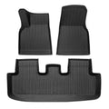 Lychee Pattern TPE Foot Mats for Tesla Model Y - Left rudder