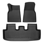 Lychee Pattern TPE Foot Mats for Tesla Model Y - Left rudder