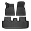 Lychee Pattern TPE Foot Mats for Tesla Model Y - Left rudder