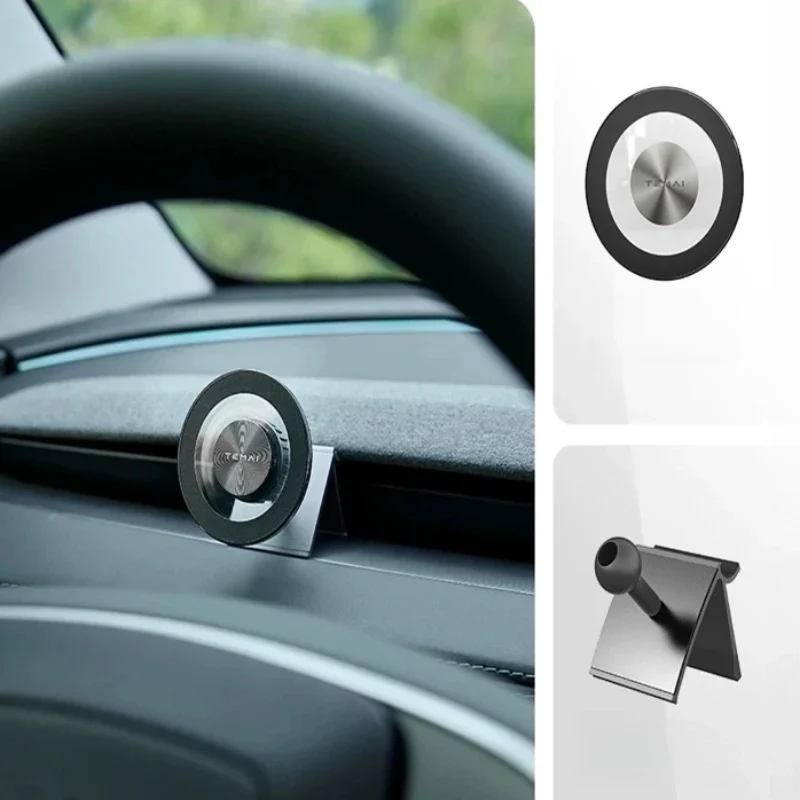 Phone Holder with Adjustable Magnetic Mount for Tesla Model Y Juniper/3 Highland Main image