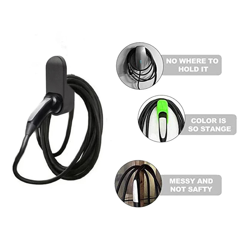 Black Tesla Wall Connector Bracket For Model S/3/X/Y Secondary image