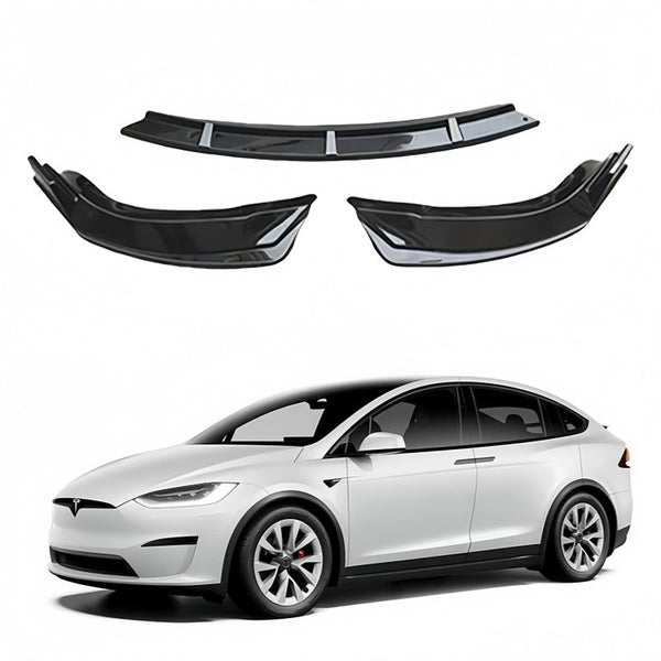ABS Front Bumper Lip Spoiler for Tesla Model X （2022-2025）