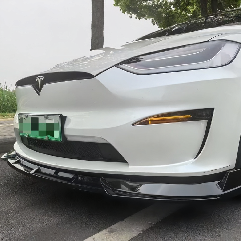 ABS Front Bumper Lip Spoiler for Tesla Model X （2022-2025）