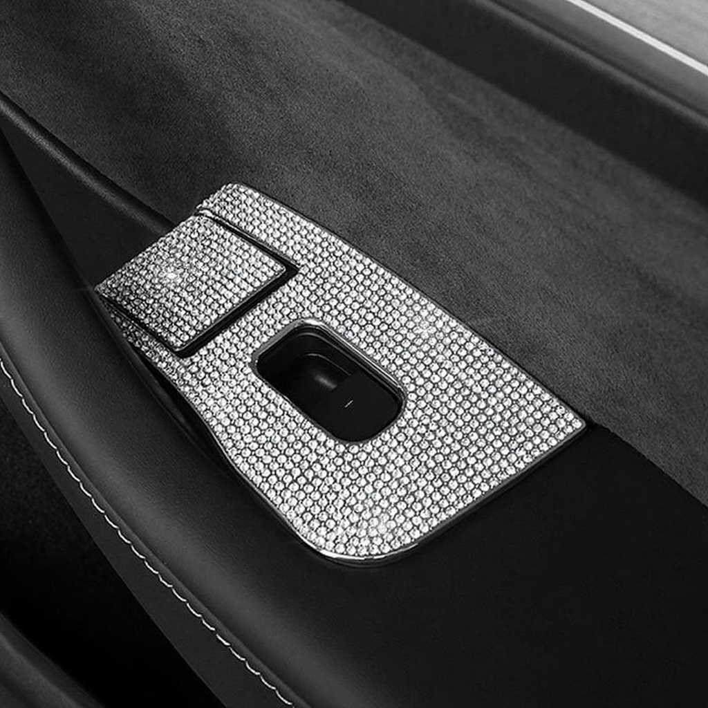 Tesla Model 3/Y Window Switch Button Diamond Patch（2017-2023）