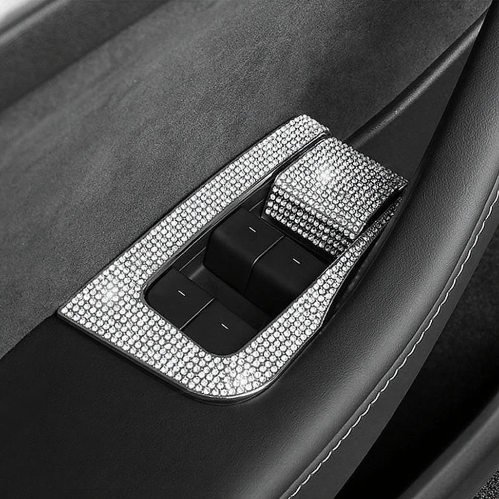 Tesla Model 3/Y Window Switch Button Diamond Patch（2017-2023）