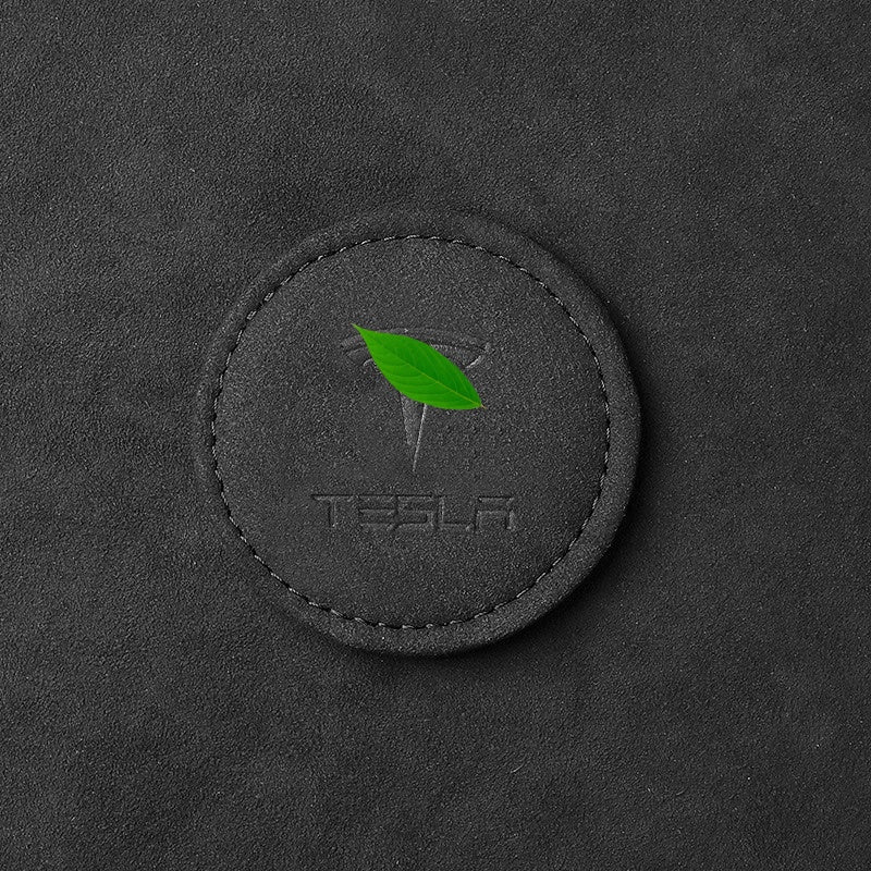 Suede Anti-Slip Drink Coasters for Tesla