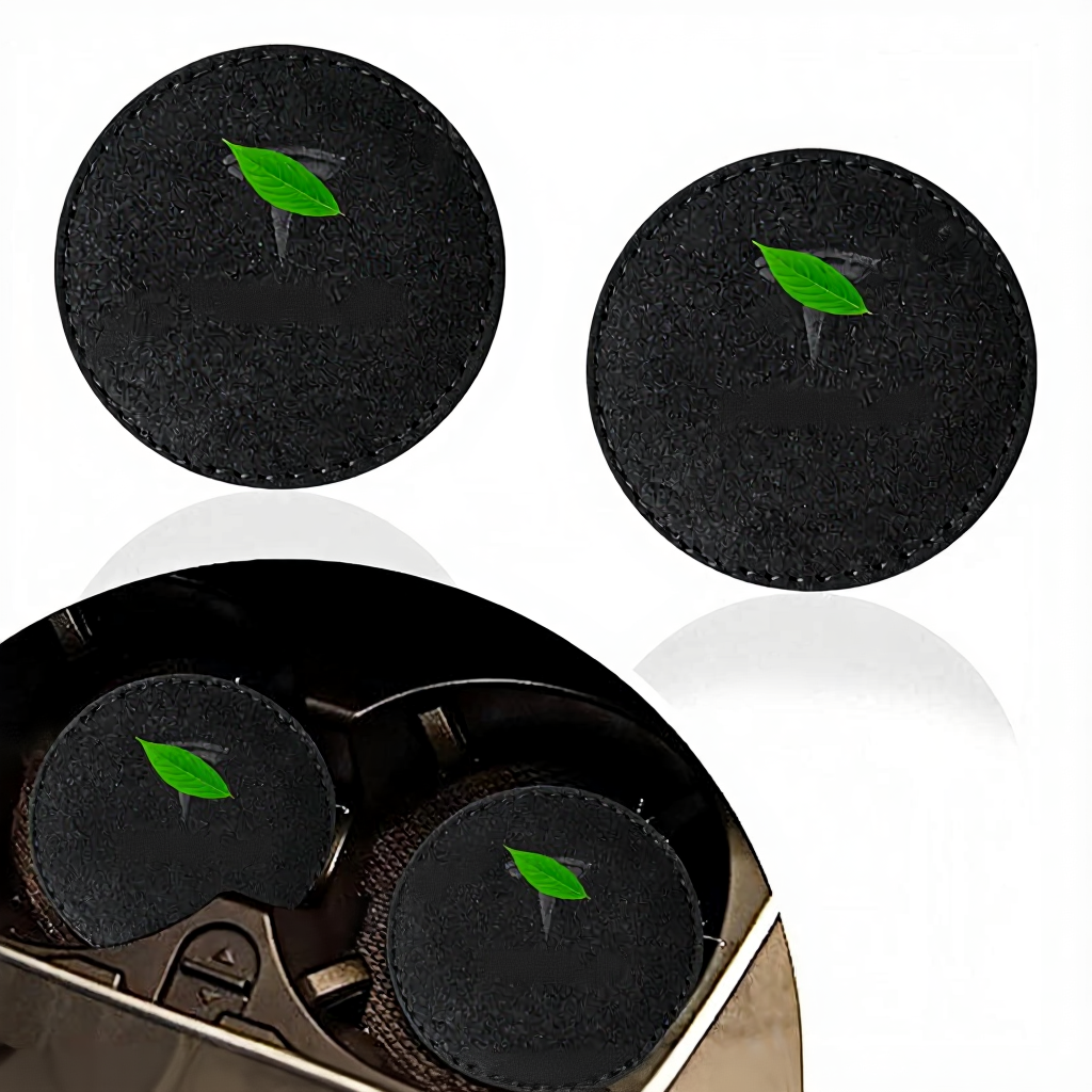 Suede Anti-Slip Drink Coasters for Tesla Secondary image