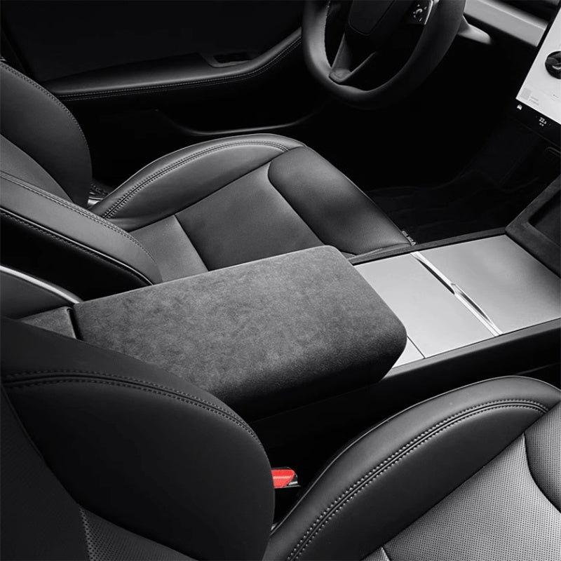 Alcantara Armrest Cover for Tesla Model 3 Highland/Model Y Juniper