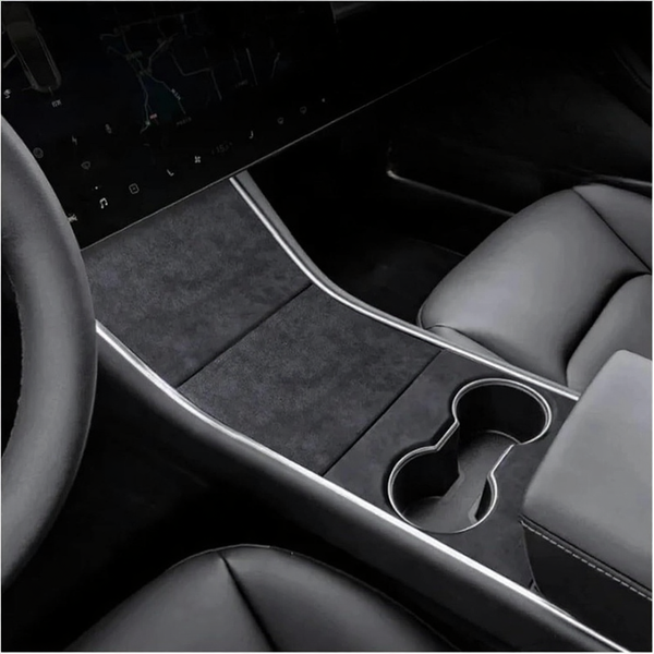 Alcantara Center Console Panel Cover for Tesla Model 3/Y