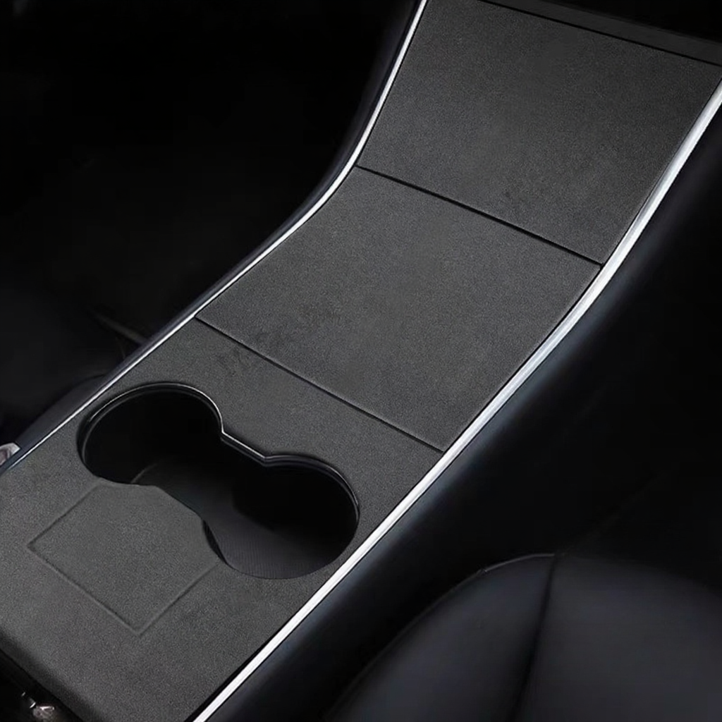 Alcantara Center Console Panel Cover for Tesla Model 3/Y