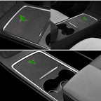 Alcantara Center Console Sliding Panel Sticker for Tesla Model 3/Y