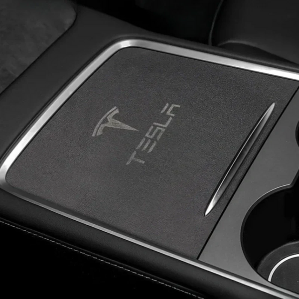 Alcantara Center Console Sliding Panel Sticker for Tesla Model 3/Y