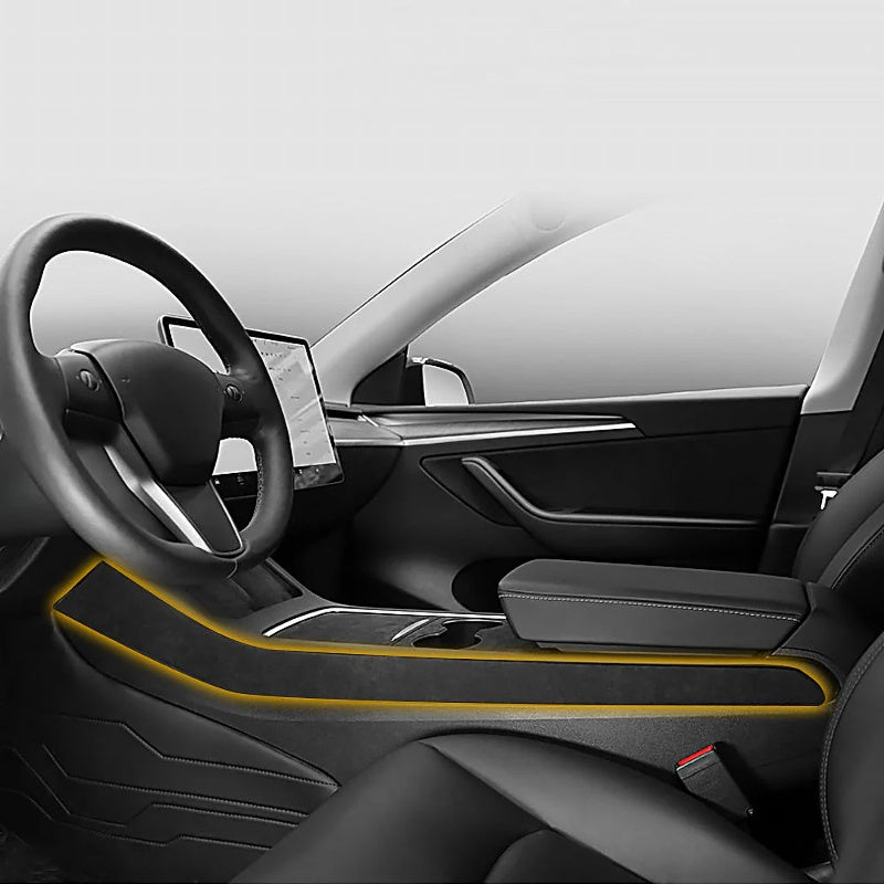 Alcantara Console Side Panel Protector for Tesla Model 3/Y Main image