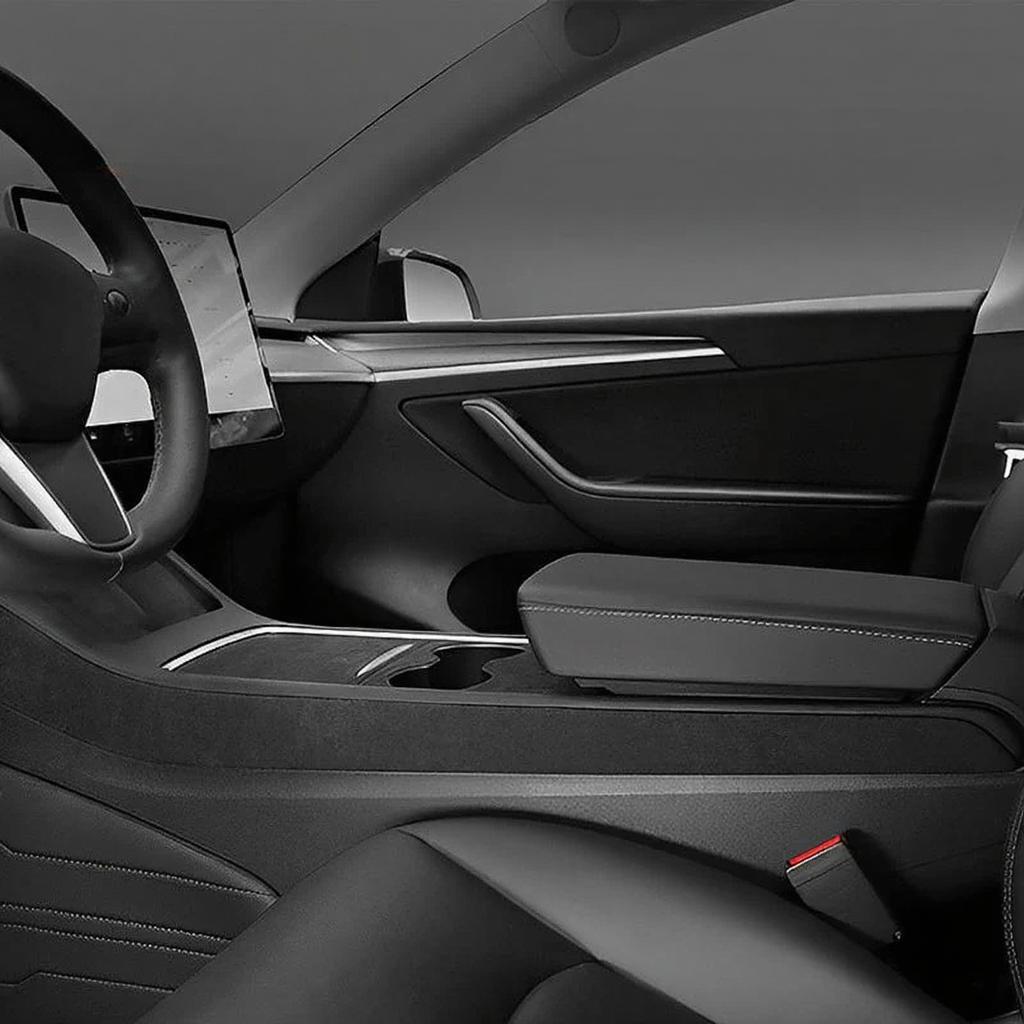 Alcantara Console Side Panel Protector for Tesla Model 3/Y