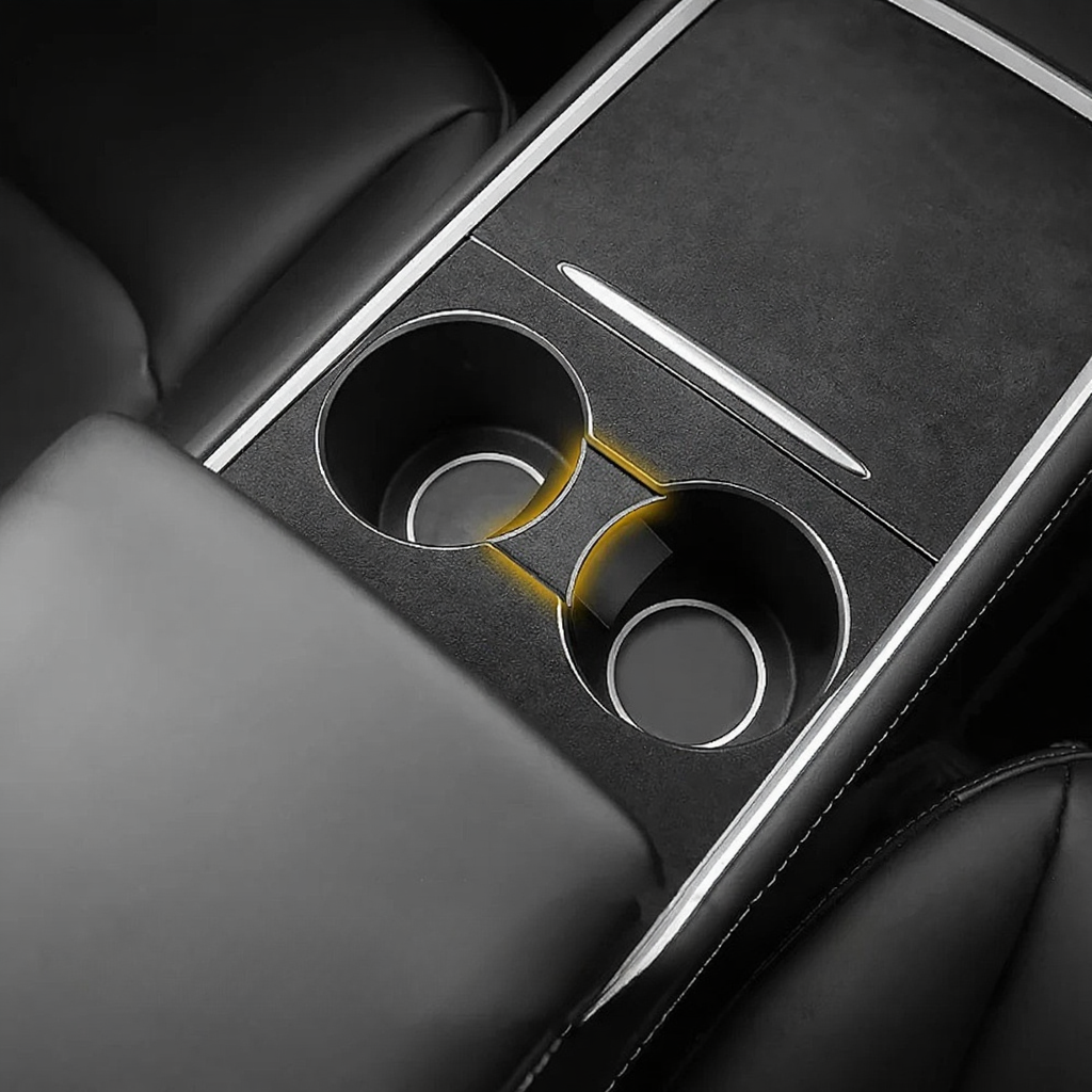 Alcantara Cup Holder Bottle Limiter for Tesla Model 3/Y