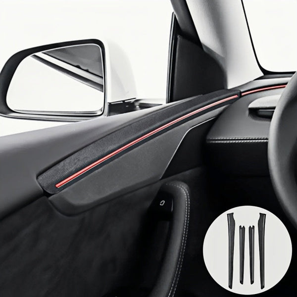 Alcantara Door Panel Cover for Tesla Model Y Juniper