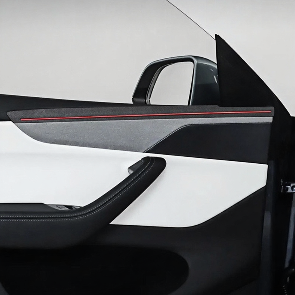 Alcantara Door Panel Cover for Tesla Model Y Juniper Secondary image