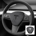 Alcantara Horn Airbag Cover for Tesla Model 3/Y