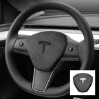 Alcantara Horn Airbag Cover for Tesla Model 3/Y