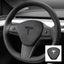 Alcantara Horn Airbag Cover for Tesla Model 3/Y