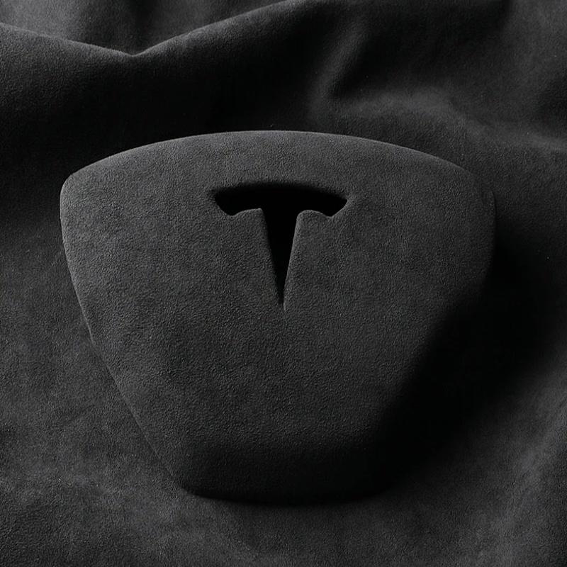 Alcantara Horn Airbag Cover for Tesla Model 3/Y