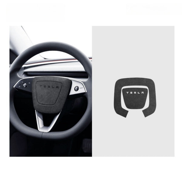Alcantara Horn Button Patch for Tesla Model 3 Highland